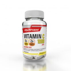 Βιταμίνη C 1000mg + Βιταμίνη D3 + Ψευδάργυρος από την Fit & Shape – 60 Κάψουλες
