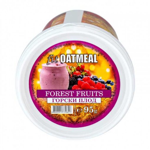 Γεύμα Βρώμης με Πρωτεΐνη fit Oatmeal 95gr της Fit & Shape Red Fruits Yoghurt