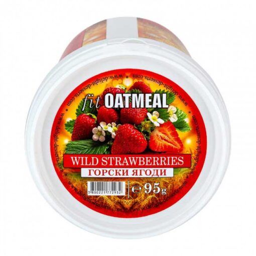 Γεύμα Βρώμης με Πρωτεΐνη fit Oatmeal 95gr της Fit & Shape Wild Strawberries