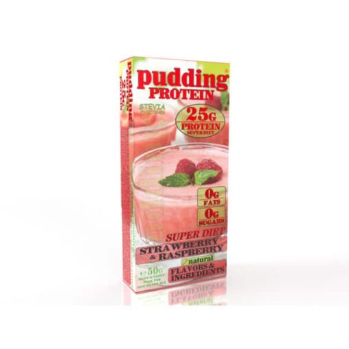 Γεύμα Πρωτεΐνης Protein Pudding Super Diet 50gr της Fit & Shape Strawberry Raspberry