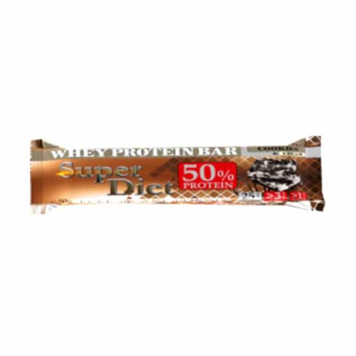 Μπάρα Πρωτεΐνης 50% SUPER DIET® 50gr της Fit & Shape Cookies & Cream