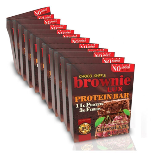 Μπάρα Πρωτεΐνης BROWNIE LUX ® Chocolate Cherries 12τμχ 50g