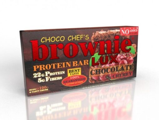 Μπάρα Πρωτεΐνης BROWNIE LUX ® PRO 100gr της Fit & Shape Chocolate Cherries