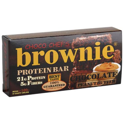 Μπάρα Πρωτεΐνης BROWNIE ® 100gr της Fit & Shape Chocolate Peanut Butter