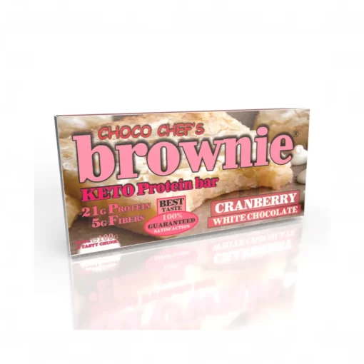 Μπάρα Πρωτεΐνης Brownie KETO (Cranberry White Chocolate) - 100γρ