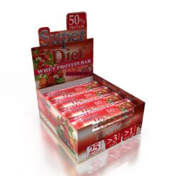 Μπάρες Πρωτεΐνης SUPER DIET® 50gr 20τμχ Φράουλα