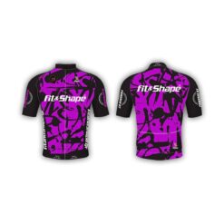 Μπλούζα Ποδηλασίας Jersey Graffiti Purple
