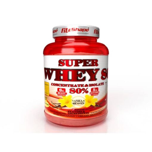 Πρωτεΐνη SUPER WHEY 80 (91 Δόσεις) 2270gr της Fit & Shape Vanilla Heaven