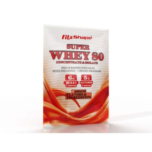 Πρωτεΐνη σε Σκόνη, 30gr Φακελάκι “Super WHEY 80” της Fit & Shape